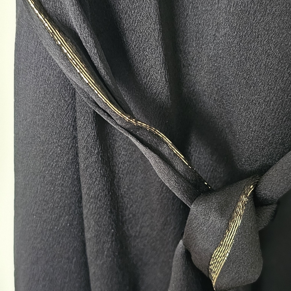 Pas De Calais 100% black silk dress - Picture 6 of 8